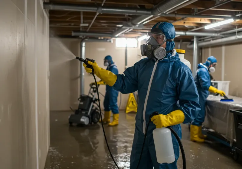 Basement Sanitization and Antimicrobial Treatment process in San Benito County, CA